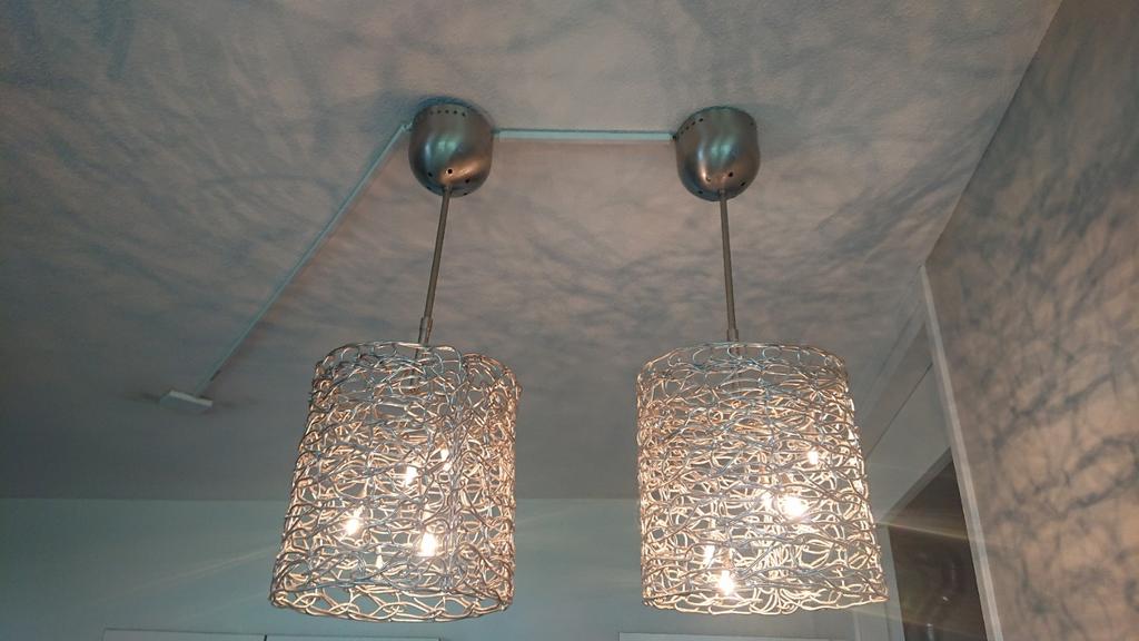 Design hanglampen Harco Loor, set van 2, Ophalen, Zo goed als nieuw, Metaal, 50 tot 75 cm