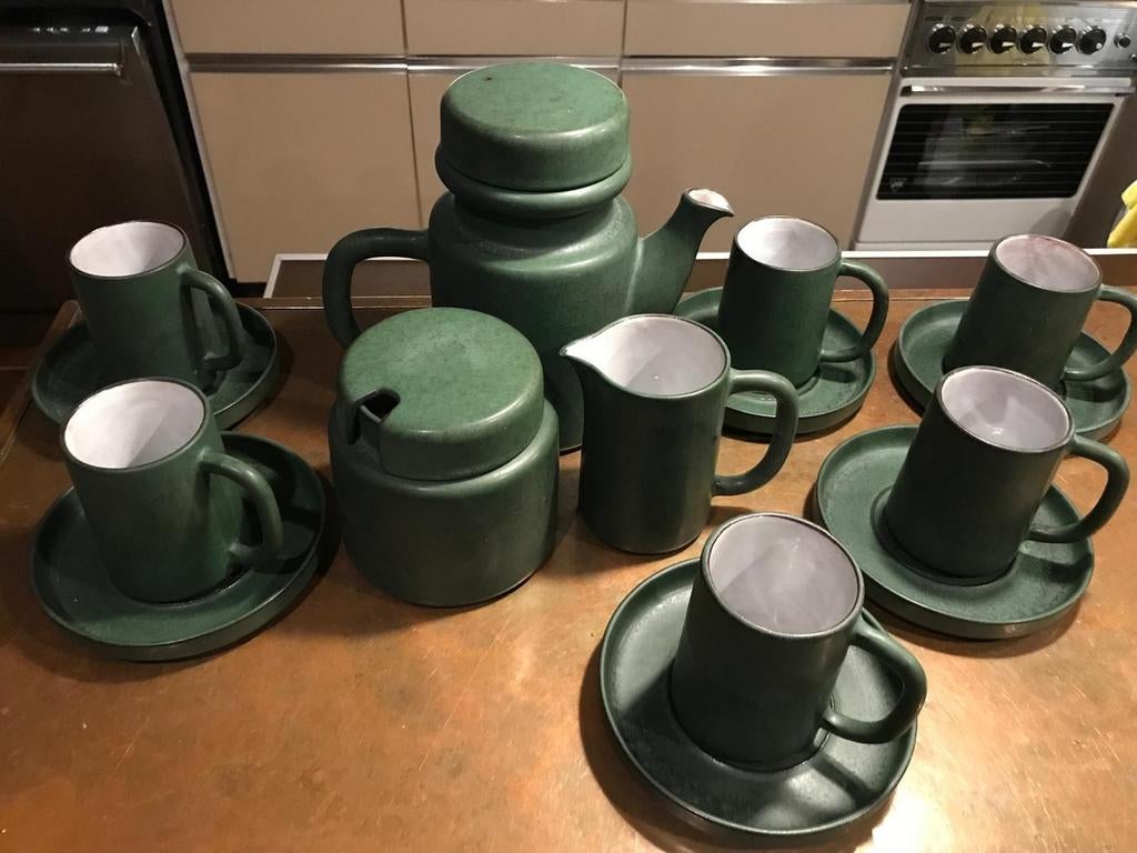 Vintage keramiek servies Lucie Q Bakker Tichelaar Makkum, Ophalen of Verzenden