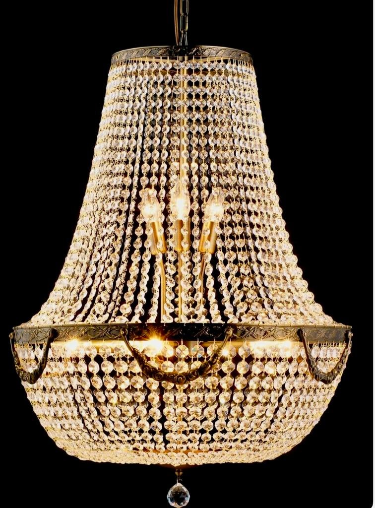 Schitterende kroonluchter  12 !! Lichtpunten Lumilamp, Ophalen, Nieuw