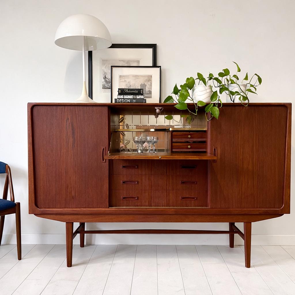 - Vintage highboard •Clausen & Søn• -, Gebruikt, ., 100 tot 150 cm, 150 tot 200 cm