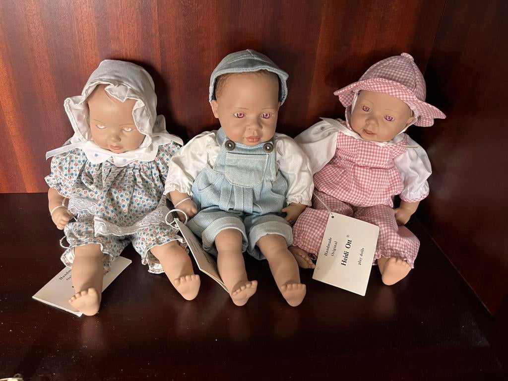 Heidi Ott poppen set van 3, Kinderen en Baby's, Speelgoed | Poppen, Gebruikt, Overige typen, Ophalen of Verzenden