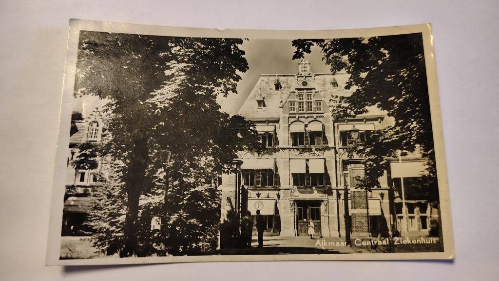 Alkmaar Centraal Ziekenhuis, Verzamelen, Ansichtkaarten | Nederland, Ophalen of Verzenden, 1940 tot 1960, Noord-Holland