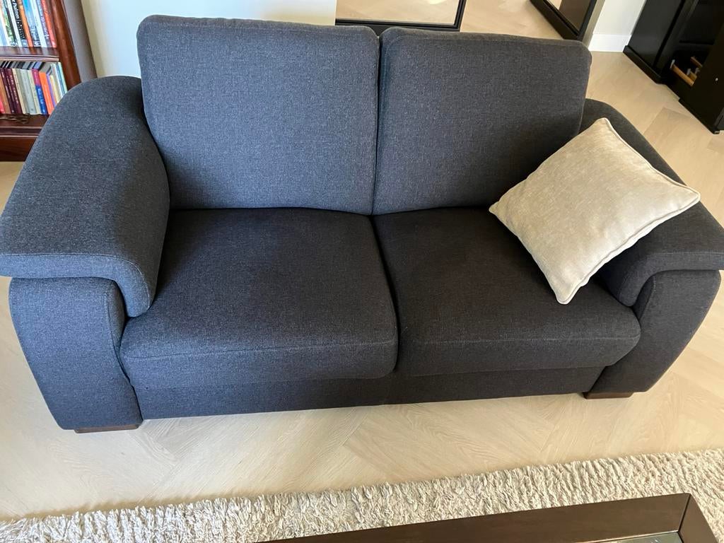 2,5 en 2 zits zitbank met salontafel en vloerkleed, Ophalen, Gebruikt
