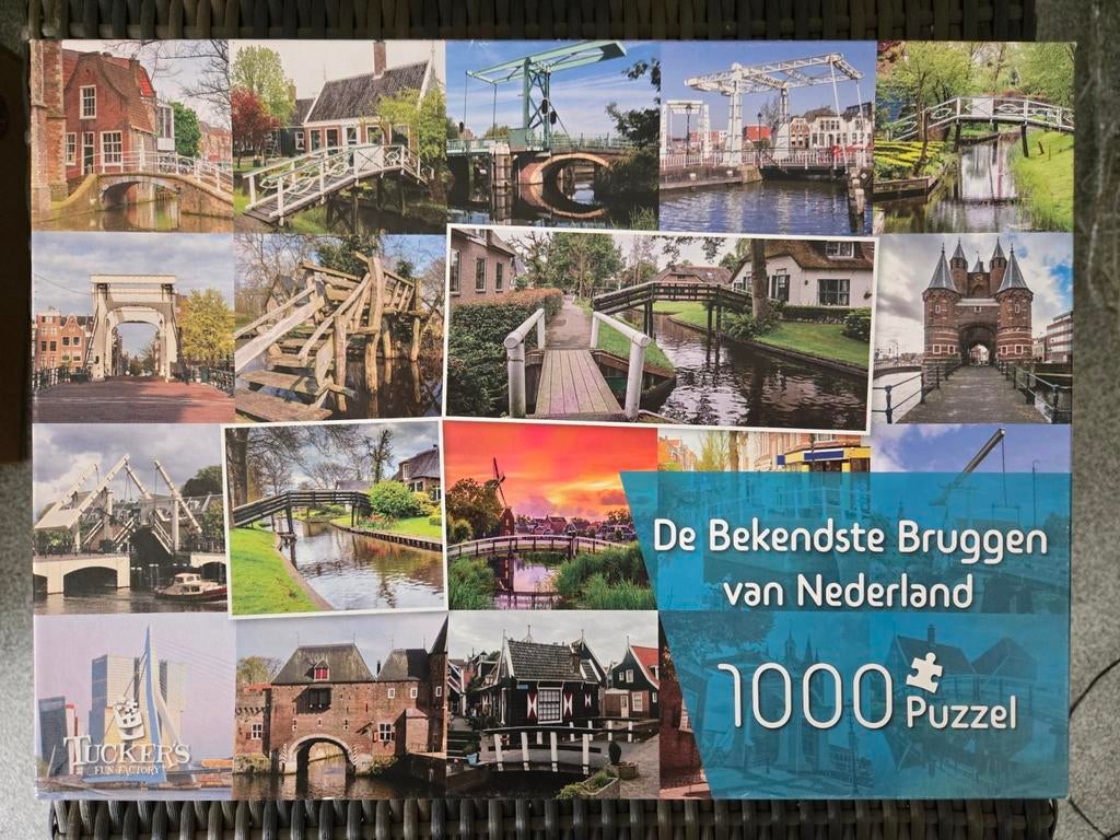 Puzzels 4 stuks collage zgan compleet 1000 stukjes, Ophalen of Verzenden