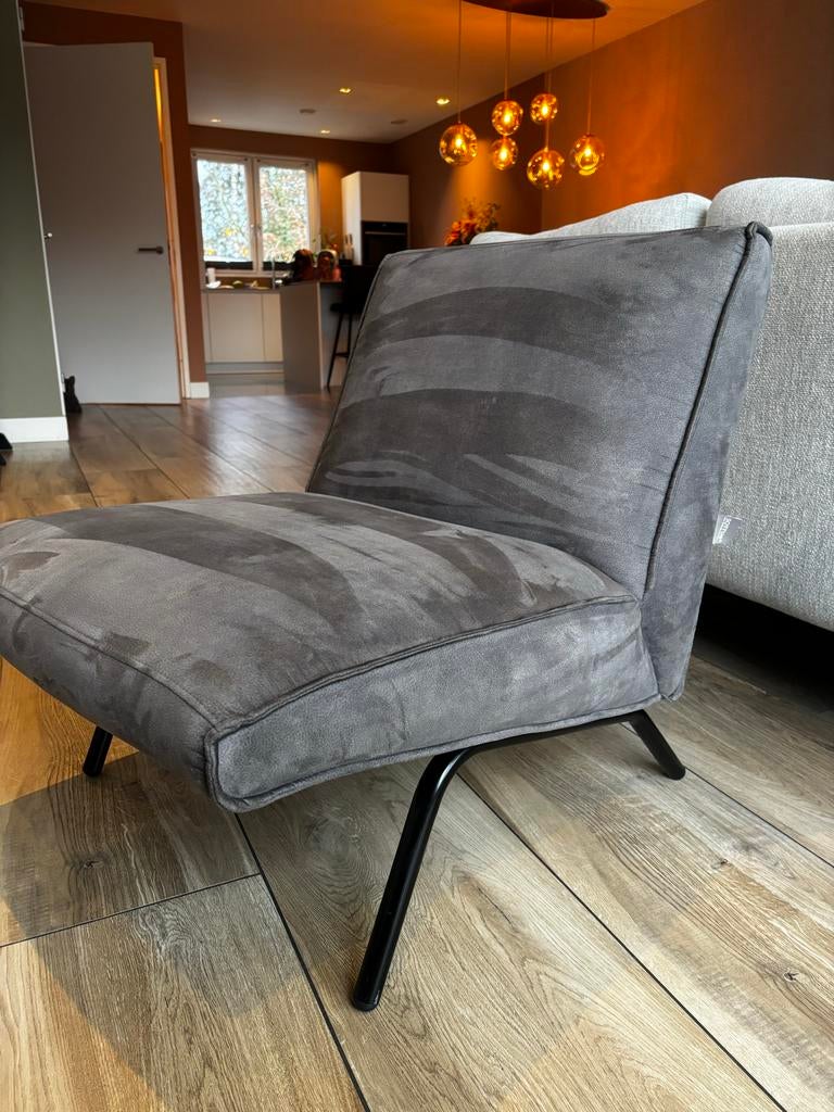 Grijze fauteuil van So True by Troubadour, Ophalen, Zo goed als nieuw, Eén, Modern