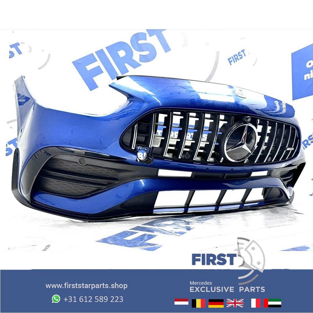 W206 C43 AMG BUMPER C KLASSE A2068859201 C43 AERO VOORBUMPER, Gebruikt, -, Voor, Ophalen of Verzenden