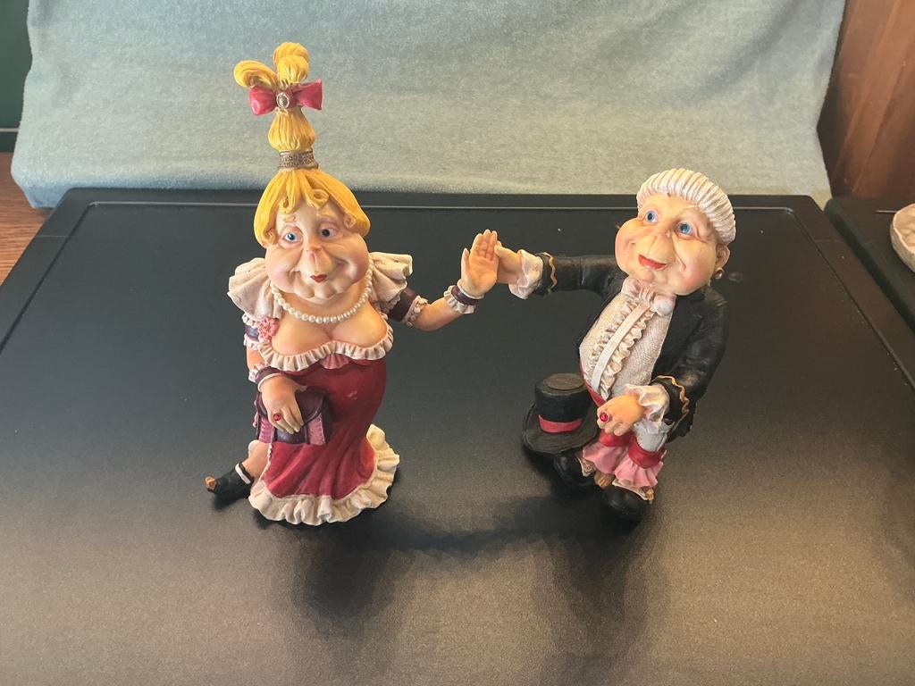 Set van 2 echtpaar laaf, Verzamelen, Beelden en Beeldjes, Ophalen of Verzenden, Zo goed als nieuw, Laaf