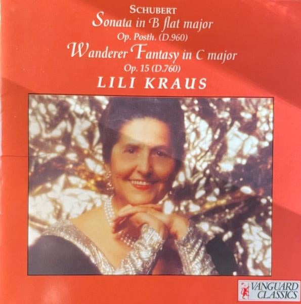 Schubert- Lili Kraus – Sonata In B-Flat Major e.a. CD, Ophalen of Verzenden, Romantiek, Gebruikt, Kamermuziek