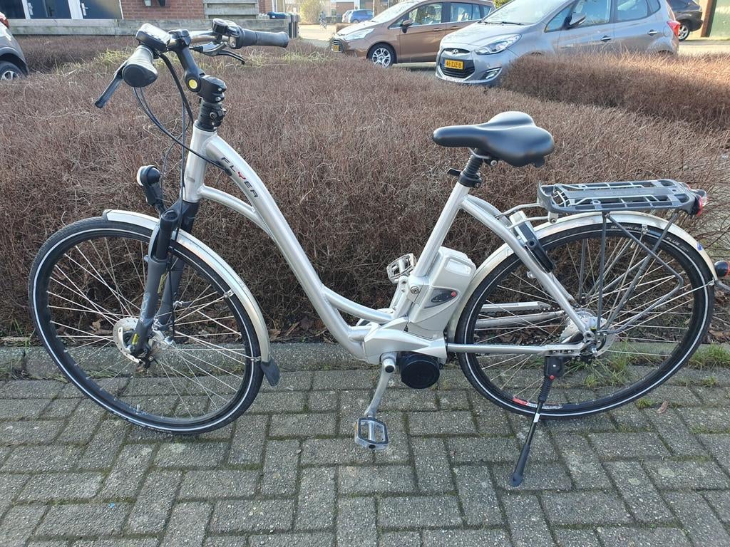 Flyer elektrischefiets met middenmotor en afneembare accu, Ophalen of Verzenden, Zo goed als nieuw, Overige merken