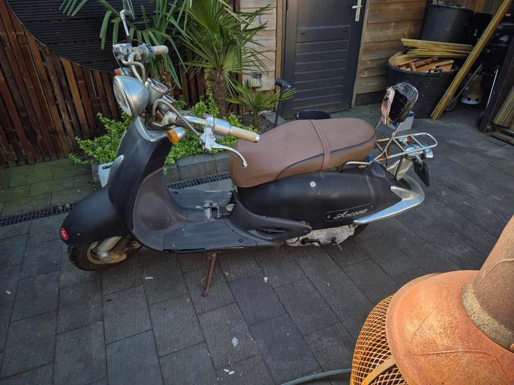 Scooter ancona blauw kentenen loop of sloop., Ophalen, Gebruikt, Benzine, Overige merken