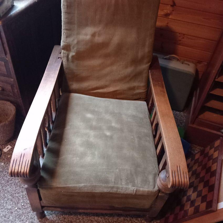rookstoel - rugleuning verstelbaar  - i.p.st., Antiek en Kunst, Antiek | Meubels | Stoelen en Banken, Ophalen