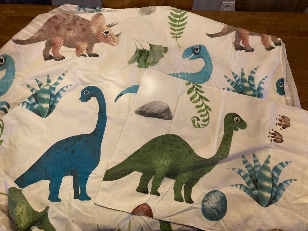 Dekbed overtrek dino thema, Ophalen of Verzenden, Gebruikt, Jongetje of Meisje, Dekbedovertrek