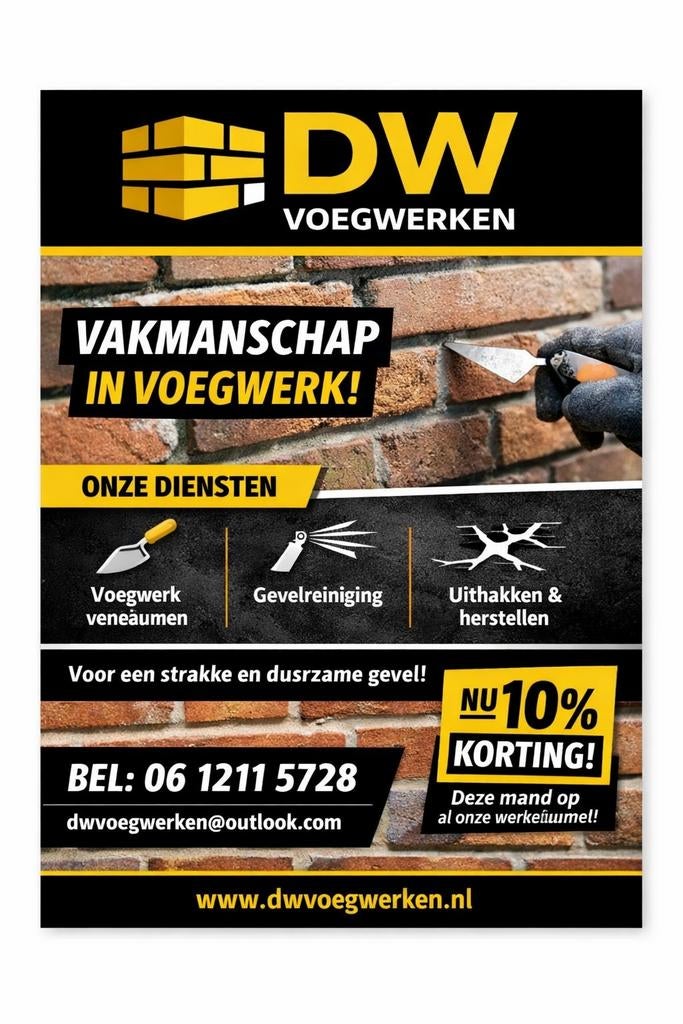Voor al uw gevel renovatie van uw schuur en woning, Eén persoon