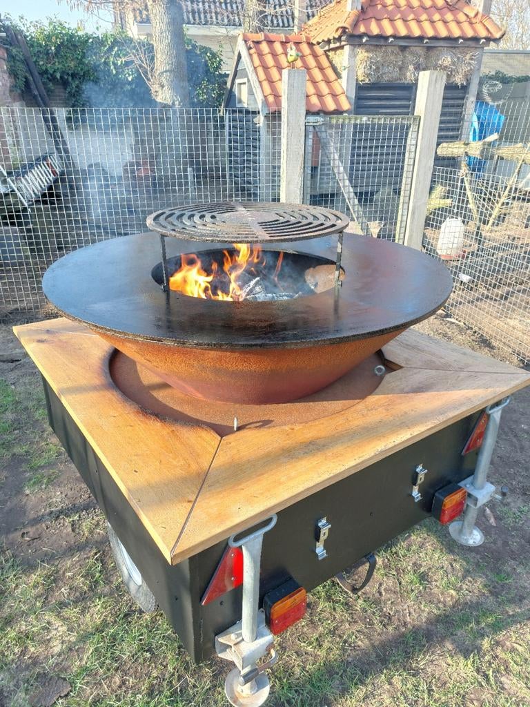 Plancha ofyr bbq kar te huur barbeque kar, Tuin en Terras, Vuurschalen, Ophalen