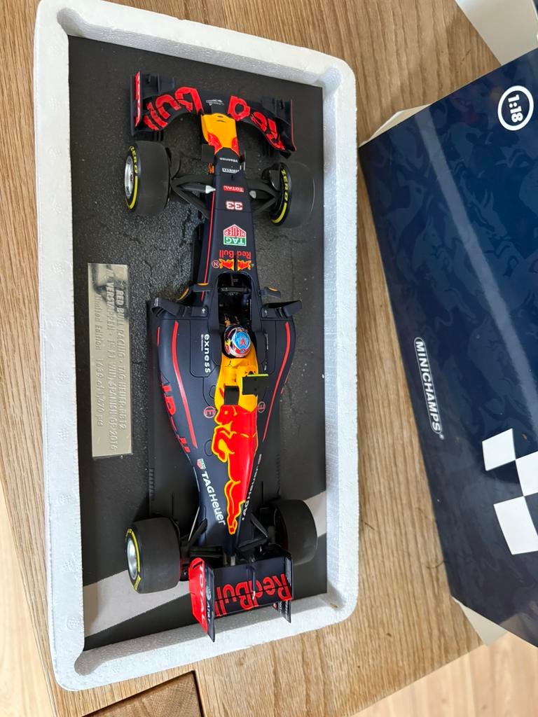 Max Verstappen RB12 Spanje 16 Minichamps (Limited Edition), Ophalen of Verzenden, Nieuw, Formule 1