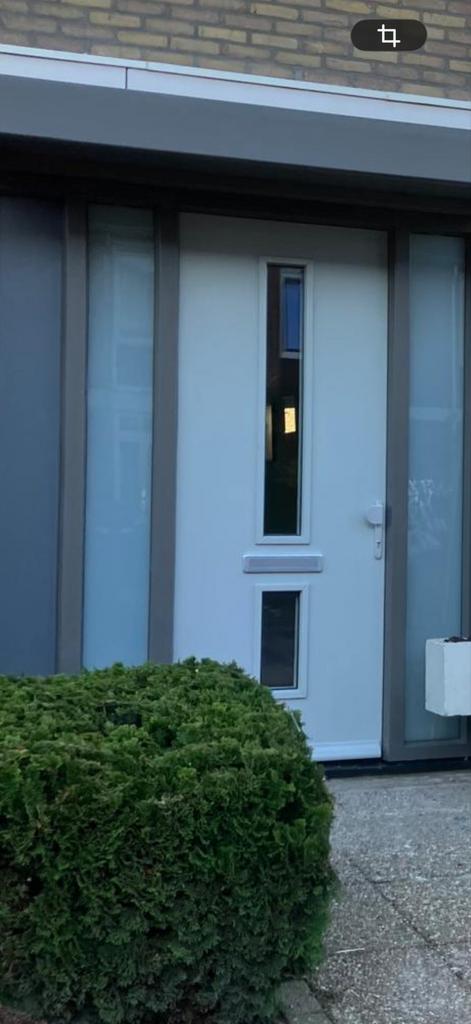 Weekamp voordeur, isolerend, rechtsdraaiend, Doe-het-zelf en Verbouw, Deuren en Horren, Zo goed als nieuw, Buitendeur, 200 tot 215 cm