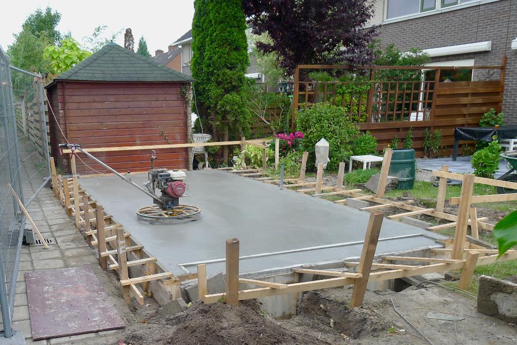 Betonvloer vlinderen, Tuin en Terras, Overkappingen, Nieuw, Overige typen, Ophalen