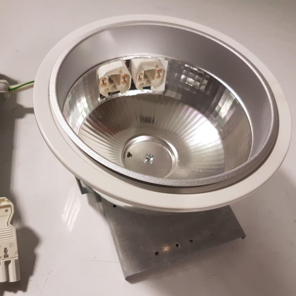 Beryl inbouw spot lamp M22 - 2x18 watt, Huis en Inrichting, Ophalen, Nieuw, Metaal of Aluminium, Inbouw