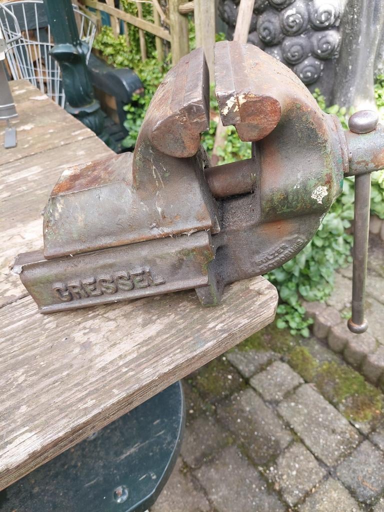 Gressel bankschroef met 12,5 cm brede bek., Ophalen