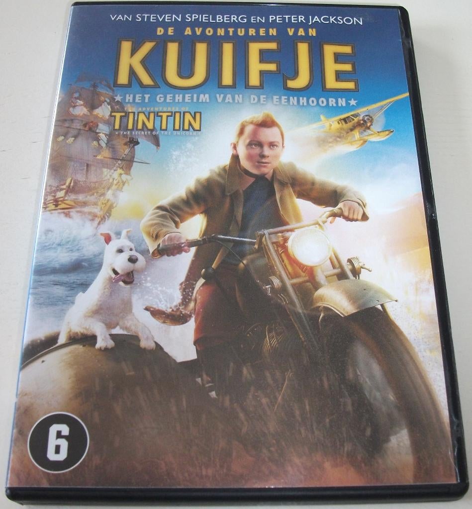 Dvd *** AVONTUREN VAN KUIFJE *** Het Geheim van De Eenhoorn, Tekenfilm, Amerikaans, Ophalen of Verzenden, Zo goed als nieuw
