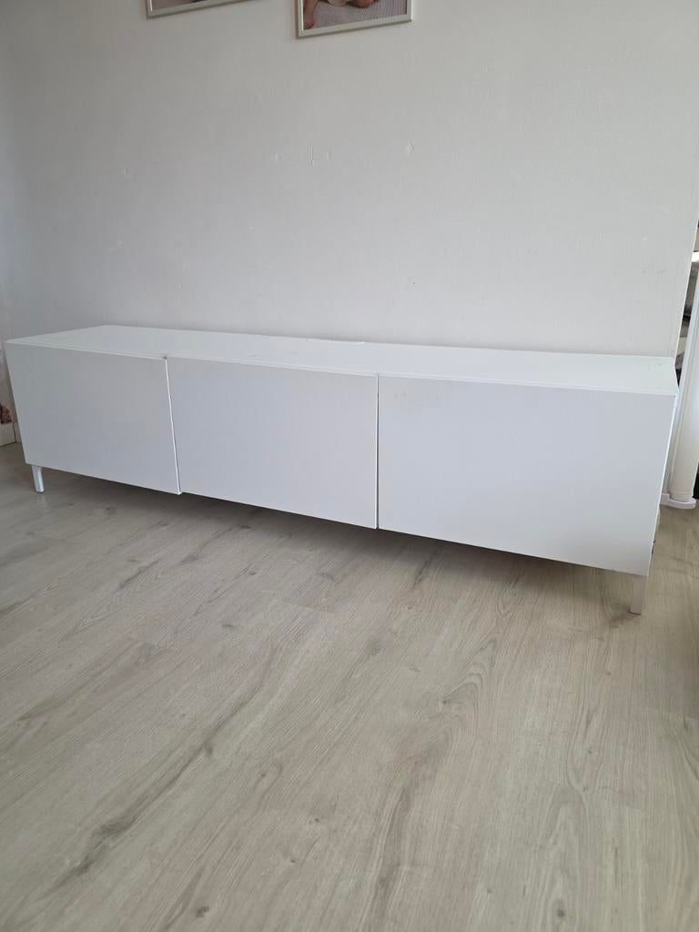 Ikea Besta Tv meubel wit, Ophalen, Gebruikt, 25 tot 50 cm, Minder dan 100 cm