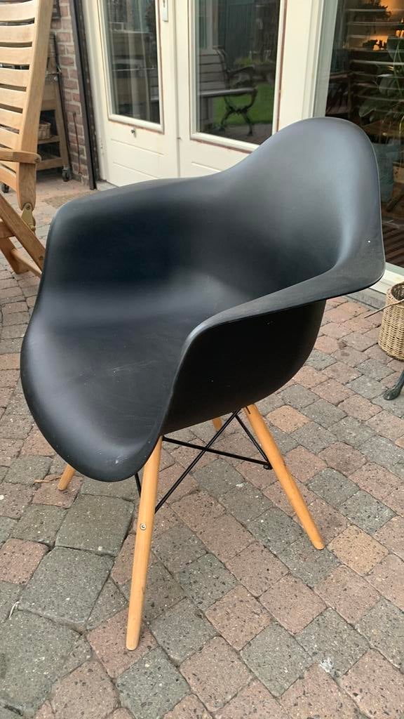 Kuipstoel, Huis en Inrichting, Stoelen, Ophalen, Kunststof, Zwart, Zo goed als nieuw