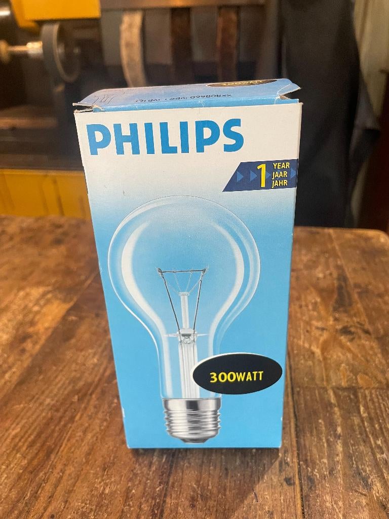 Philips gloeilamp E40 300 watt, Gloeilamp, Overige fittingen, Ophalen of Verzenden, Zo goed als nieuw