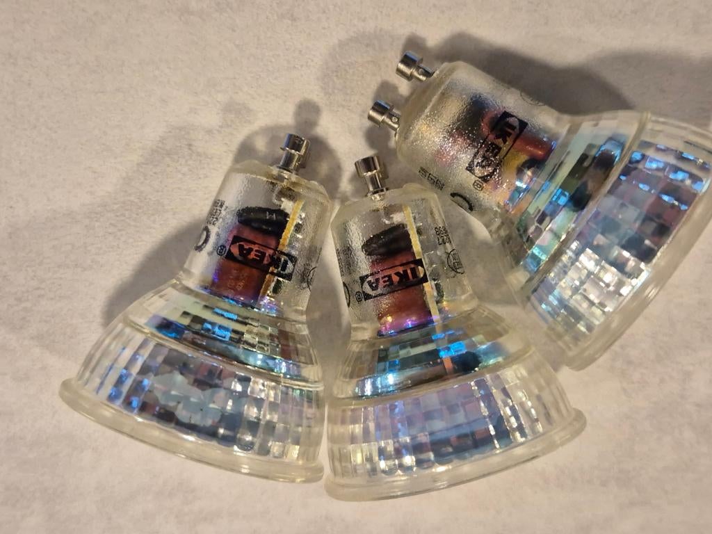 ✅ 3x Ikea SOLHETTA GU10 ledlampen, dimbaar (NIEUW), Led, Metaal of Aluminium, Nieuw, Ophalen of Verzenden