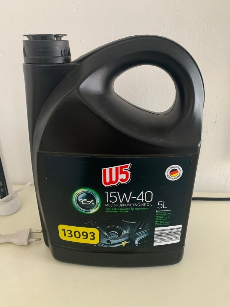 W5 15W-40 Olie, Ophalen