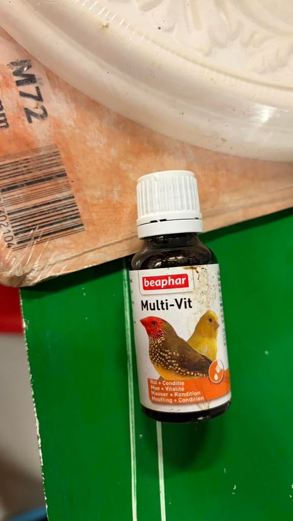 Beaphar Multivit 20ml Multi-Vit vogelvitamines, Ophalen of Verzenden, Nieuw, Zand en Verzorging