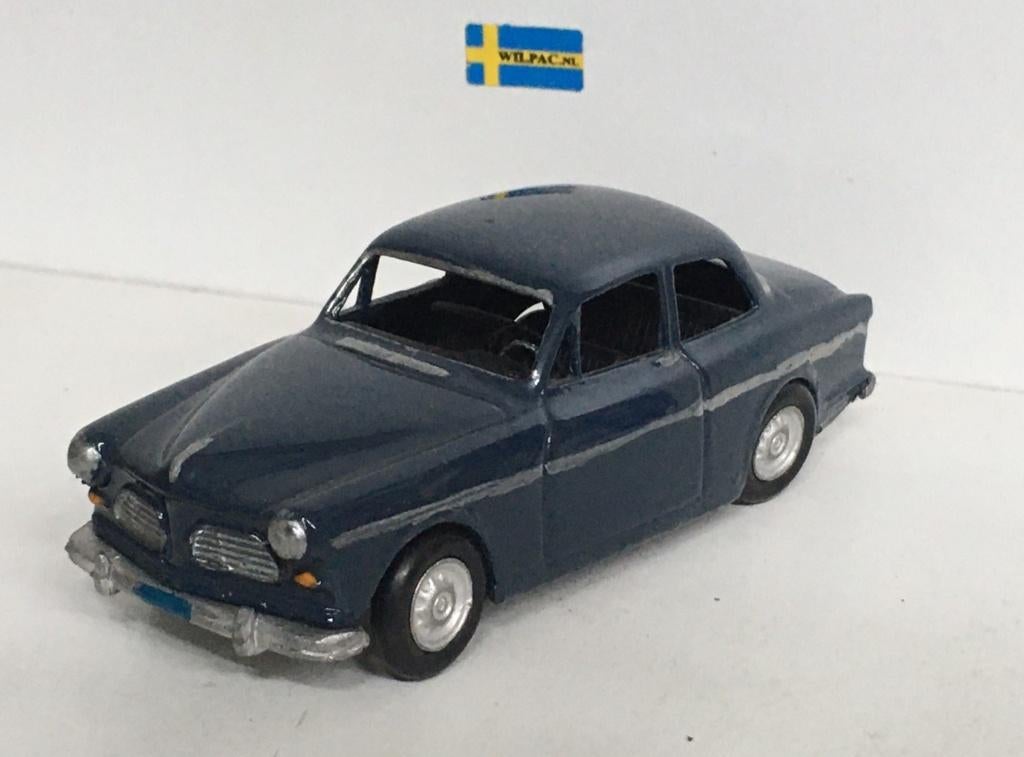 Volvo Amazon blauw, slecht gebouwde kit v. Job. Models 1:43., Ophalen of Verzenden, Nieuw, Auto, Overige merken