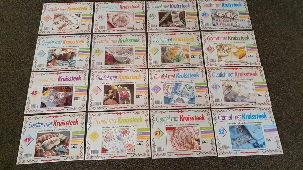 Creatief met kruissteek. Borduurboeken., Hobby en Vrije tijd, Ophalen of Verzenden, Zo goed als nieuw, Patroon