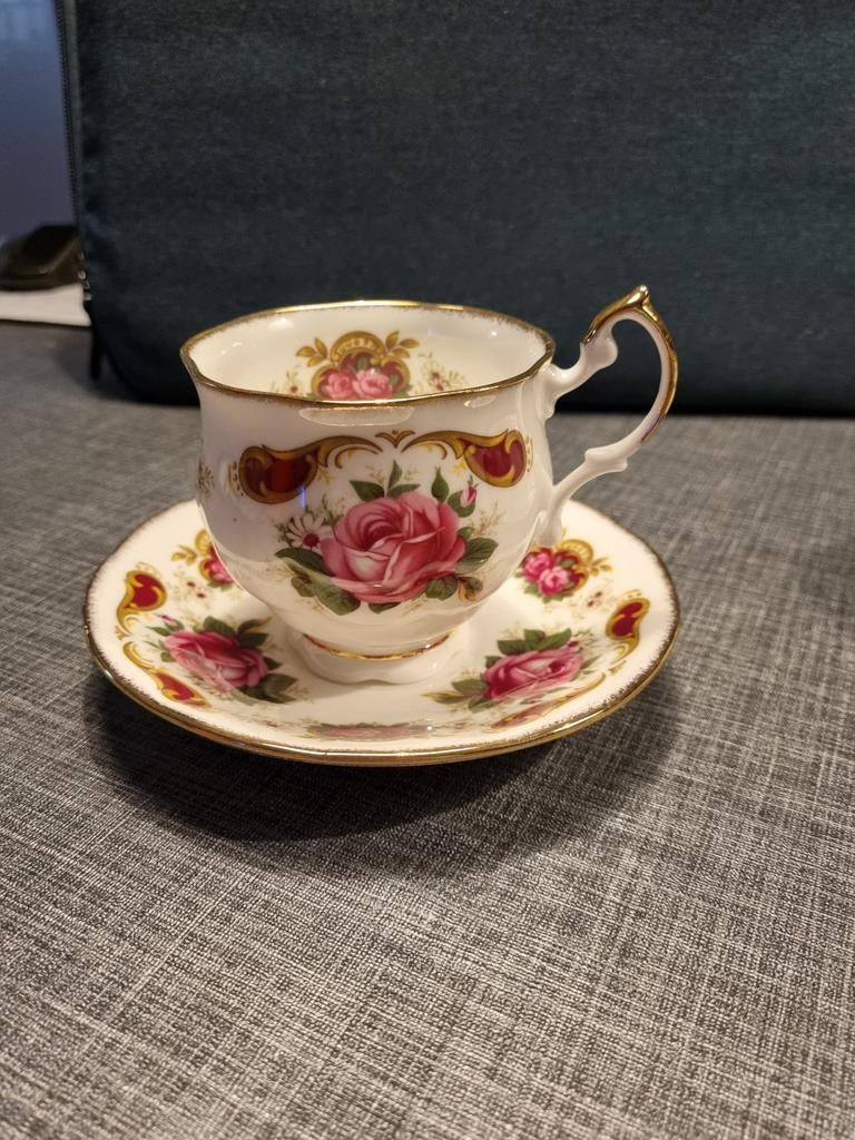 Vintage Engelse kop en schotel., Ophalen of Verzenden