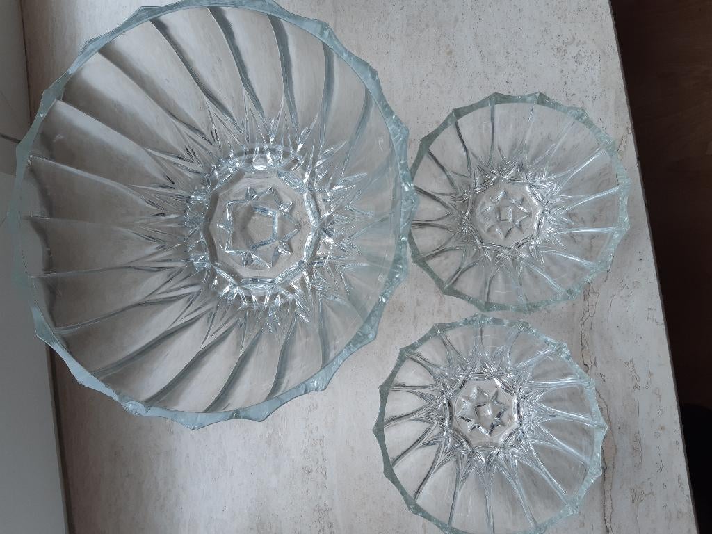 Glazen schalen, Ophalen, Schaal, Rond, Glas