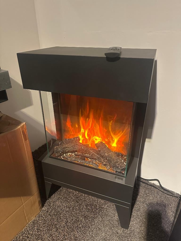 elektrische 3-zijdige vrijstaande sfeerhaard, Ophalen, Overige soorten, Elektrisch, Zo goed als nieuw