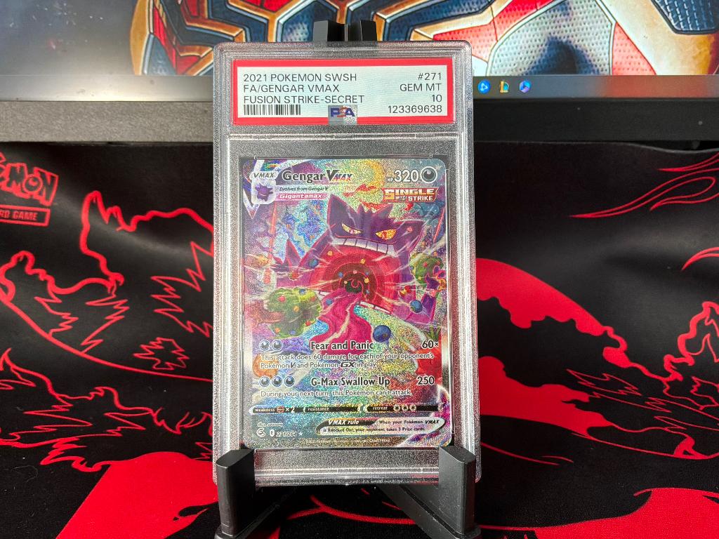 PSA Graded Pokémon Kaart – Gengar VMAX (FST 271) – PSA 10, Ophalen, Zo goed als nieuw, Foil