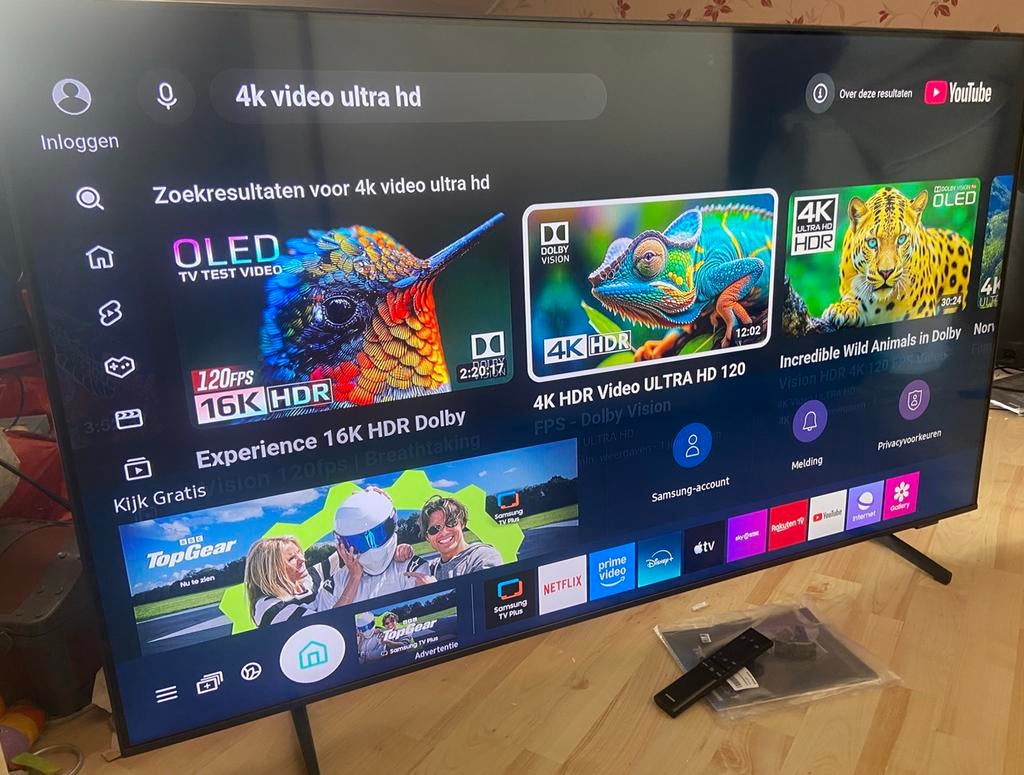 Samsung Qled 55 inch 4k smart tv, Ophalen of Verzenden, Zo goed als nieuw, 100 cm of meer, Samsung