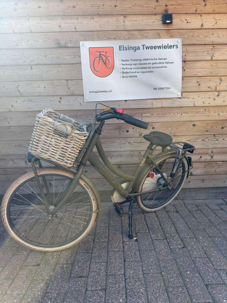 Cortina U4 24 inch 3 versnellingen army green mat, Fietsen en Brommers, Niet ingevuld, Versnellingen, Niet ingevuld, Ophalen of Verzenden