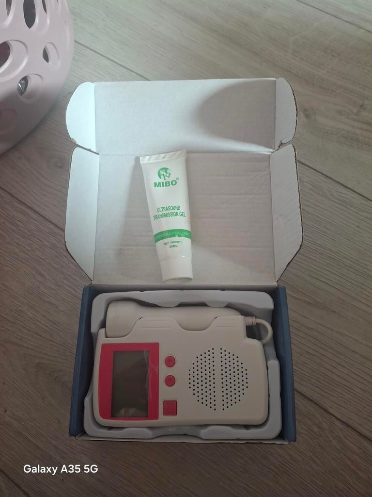 Roze baby doppler voor thuisgebruik - Zo goed als nieuw, Kinderen en Baby's, Kraamcadeaus en Geboorteborden, Zo goed als nieuw