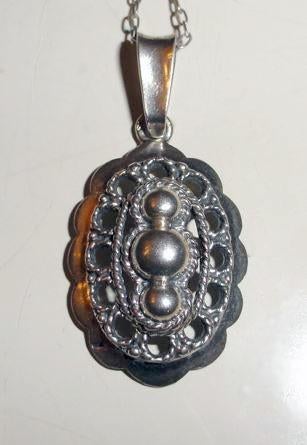 Ketting Zilver 835 Zeeuwse Knop Ovaal Zeeuwse Knoop, Met hanger, Ophalen of Verzenden, Zo goed als nieuw, Zilver