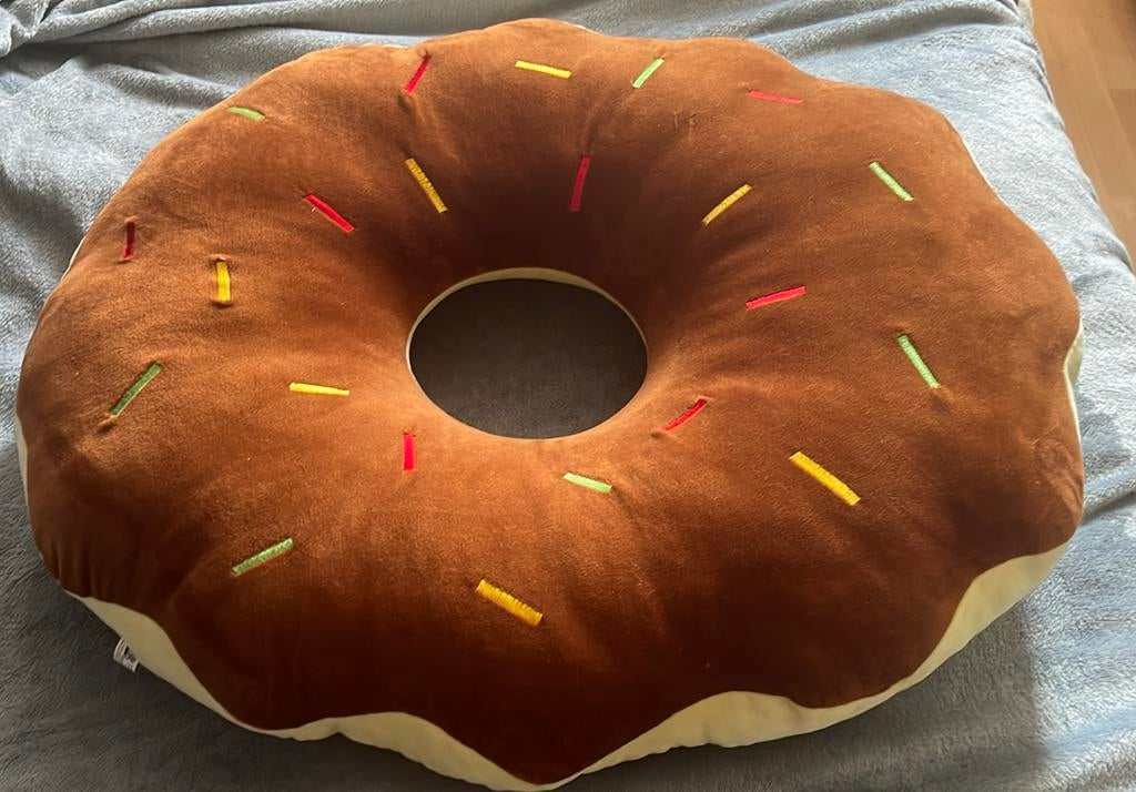 Donut kussen/knuffel, Ophalen, Overige merken, Overige typen, Middelgroot (20 tot 80 cm)