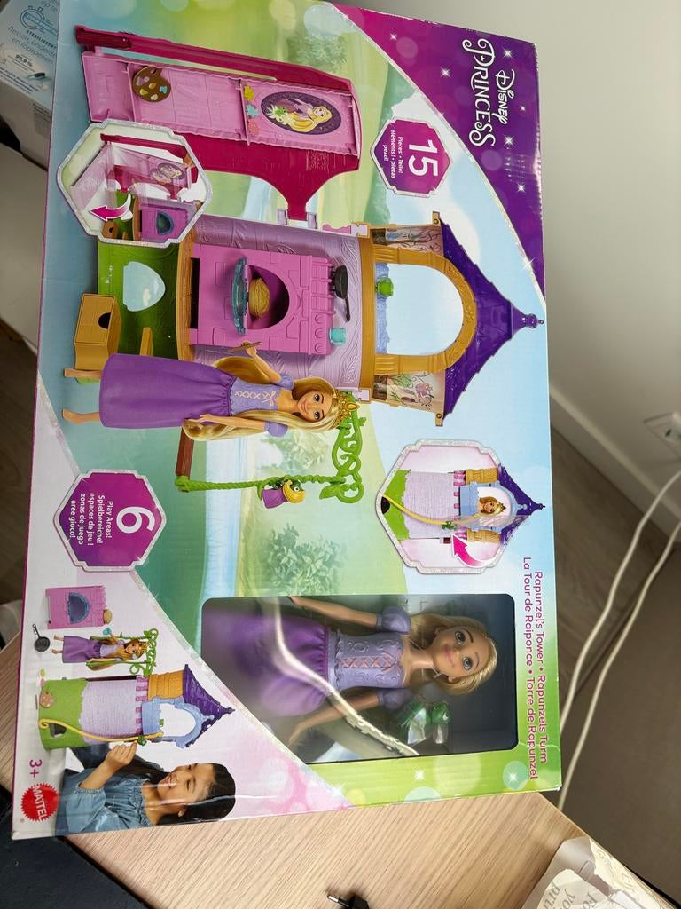 Disney Princess Rapunzel Toren Speelset met Pop - Nieuw, Ophalen of Verzenden, Nieuw, Overige typen