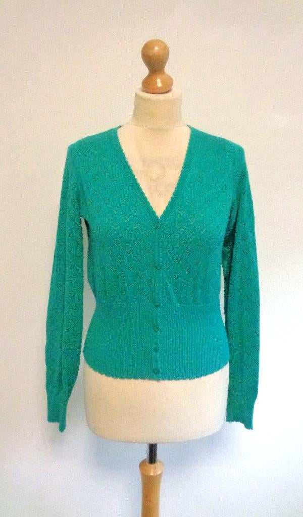 vest King Louie/ ajour hartjes, Verzenden, Zo goed als nieuw, King Louie, Maat 36 (S)