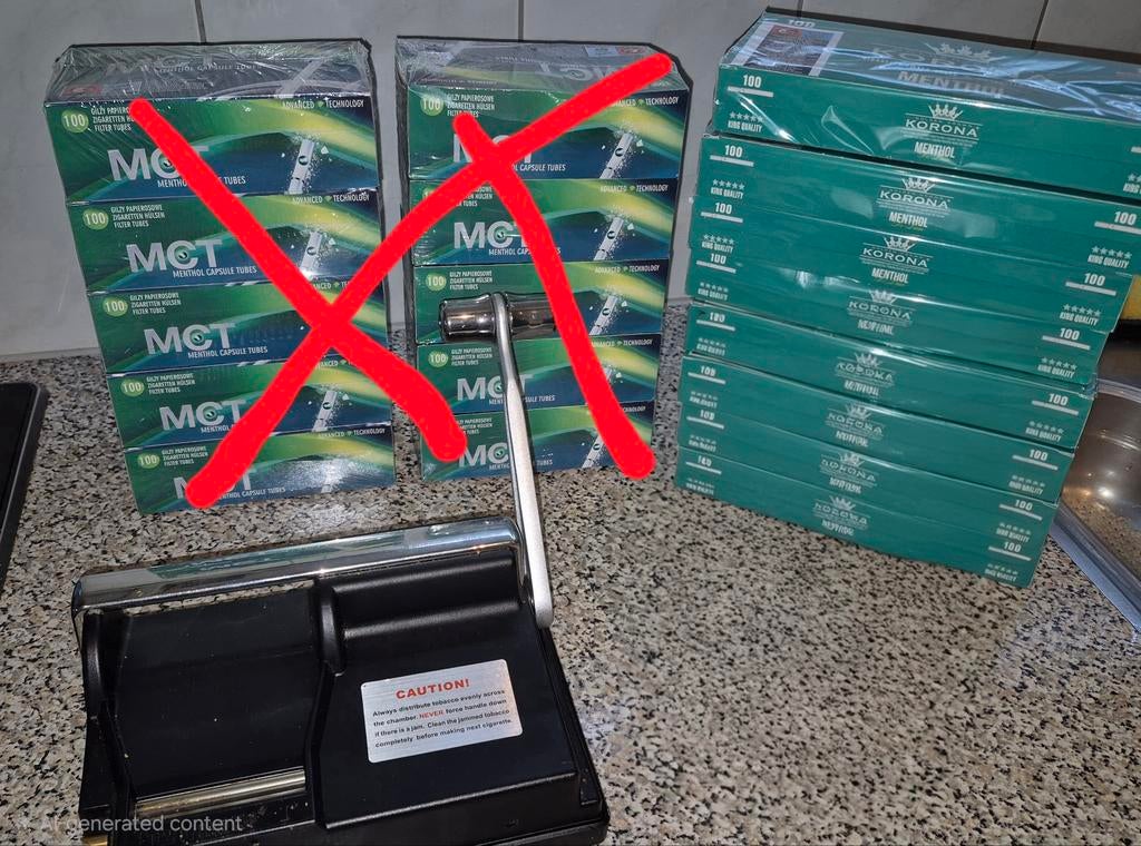 Powermatic II sigaretmasjine en hulzen, Ophalen of Verzenden, Zo goed als nieuw, Overige typen