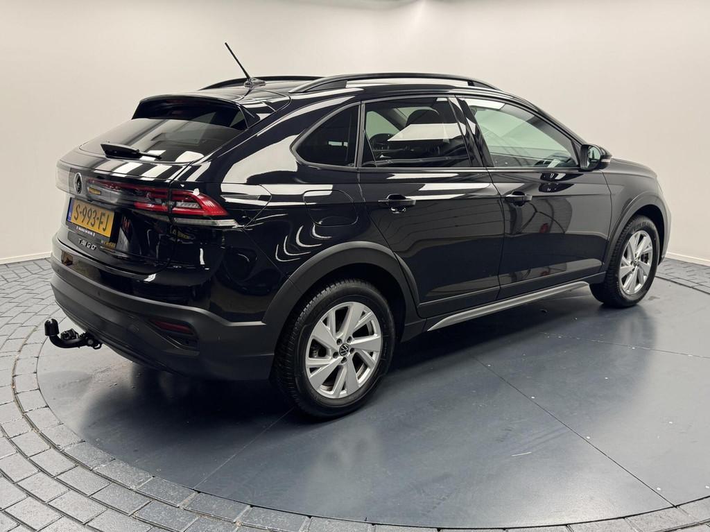 Volkswagen Taigo 1.0 TSi Life Automaat-Trekhaak-Airco-Adapt., Stof, Gebruikt, Met garantie (alle), Zwart