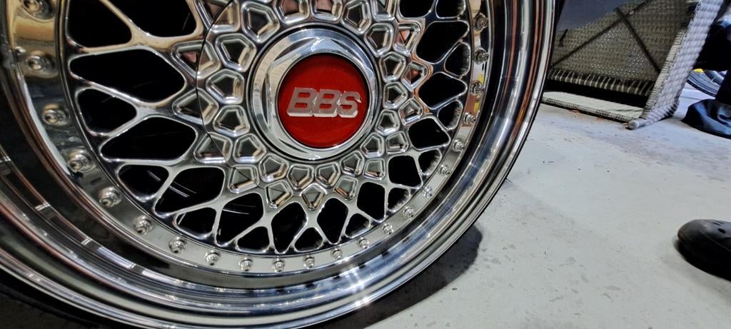 Set rode naafdoppen 70mm tbv bbs rs, Ophalen of Verzenden