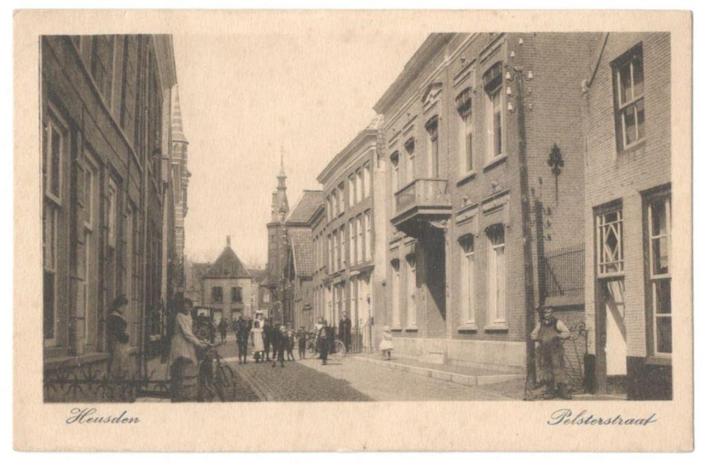 Ansichtkaart Heusden, Pelsterstraat, Ophalen, Voor 1920, Gelopen, Gelderland