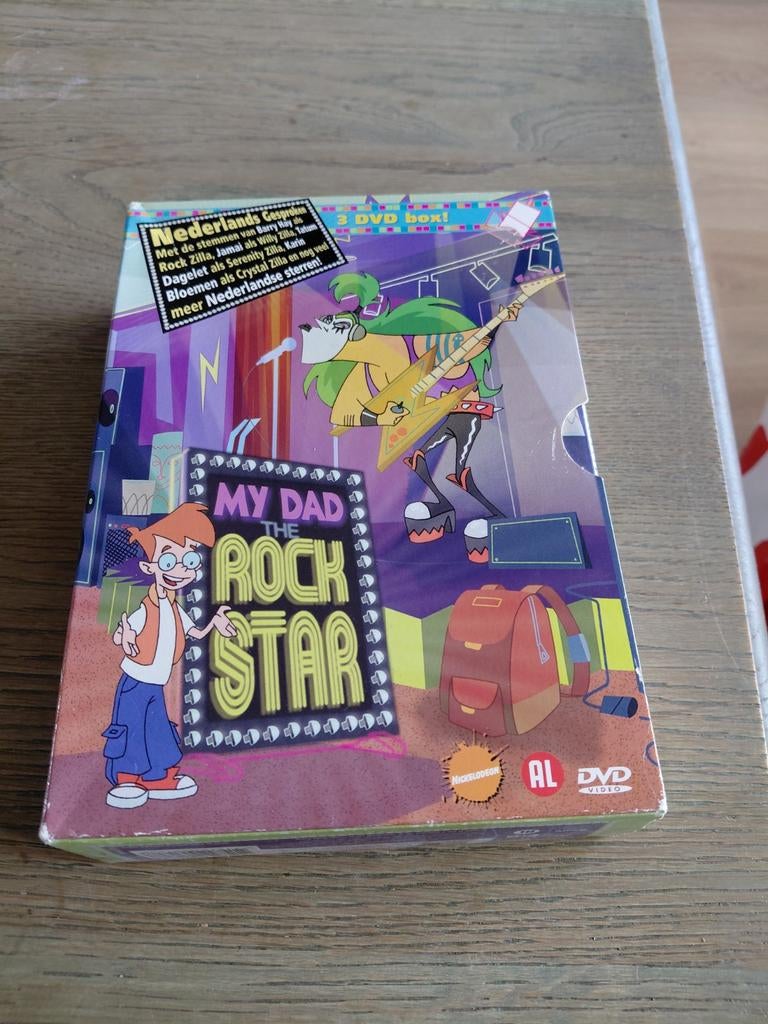 My Dad The Rockstar deel 1,2,3 dvd box., Europees, Tekenfilm, Alle leeftijden, Boxset