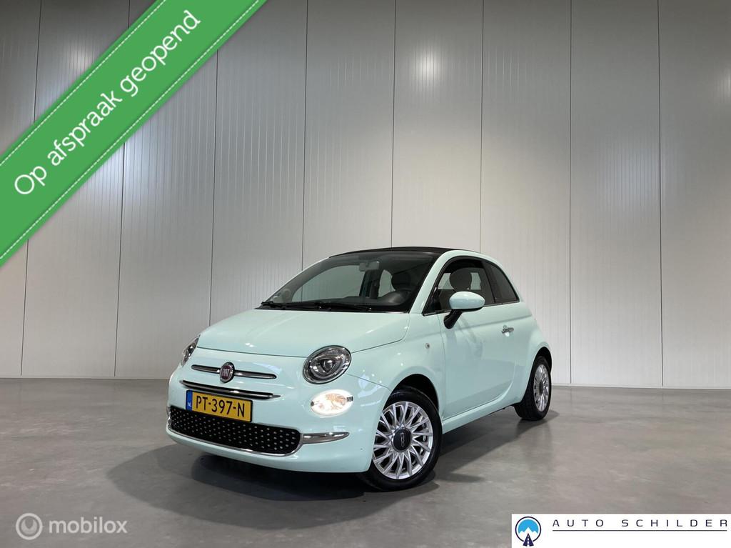 Fiat 500 0.9 TwinAir Turbo Lounge Cabrio, Airco|EL. ramen|Ca, Stof, Gebruikt, Origineel Nederlands, Bedrijf