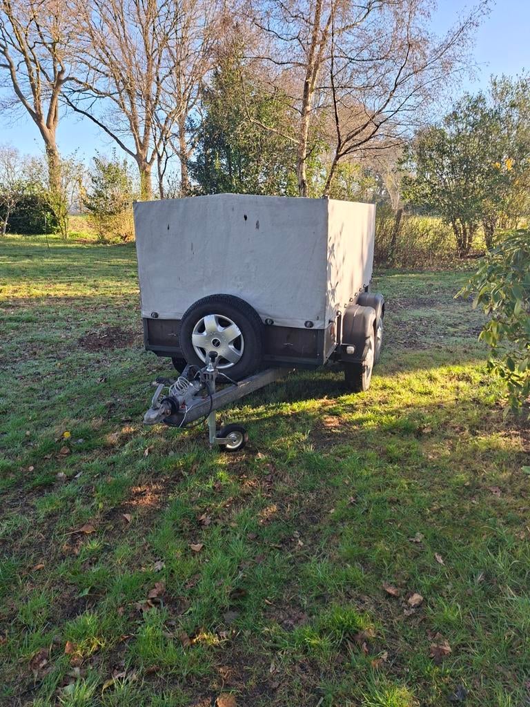 Zeer degelijke Anssems A-S 1450 KG. aanhangwagen met huif., Ophalen